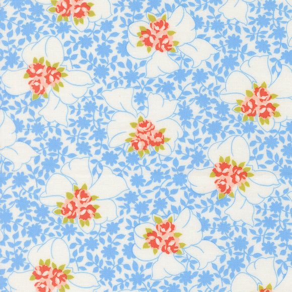 PREORDER Rosie Nanas Apron Forget Me Not 35421 26 by Fig Tree- Moda- 1/2 Yard