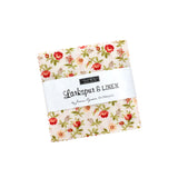 PREORDER Larkspur and Linen Mini Charm Pack 35450MC by Fig Tree- Moda