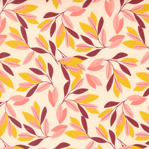 Willow Leaves Blush 36061 15 by 1 Canoe 2 - Moda- 1/2 yard