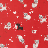 Funny Valentine Kitty Dog Hearts Love 37140 16 by Lizzy House - Moda- 1/2 Yard