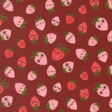 Funny Valentine Strawberries Rose 37142 18 by Lizzy House - Moda- 1/2 Yard