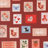 Funny Valentine Stamps Rose 37143 17 by Lizzy House - Moda- 1/2 Yard