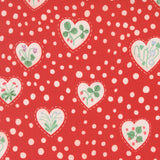 Funny Valentine Flower Heart Dots  Love 37144 16 by Lizzy House - Moda- 1/2 Yard
