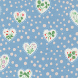 Funny Valentine Flower Heart Dots Sky 37144 25 by Lizzy House - Moda- 1/2 Yard
