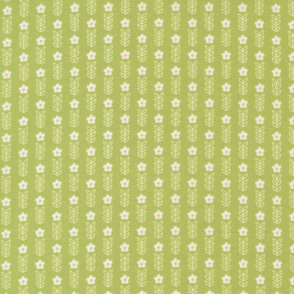 Strawberry Lemonade Blooms Lime 37673 19 by Sherri and Chelsi- Moda- 1/2 Yard