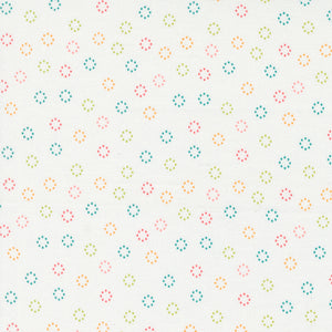 Strawberry Lemonade Daisy Dots Cloud 37677 11 by Sherri and Chelsi- Moda- 1/2 Yard