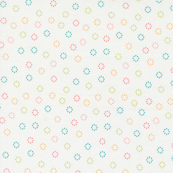 Strawberry Lemonade Daisy Dots Cloud 37677 11 by Sherri and Chelsi- Moda- 1/2 Yard