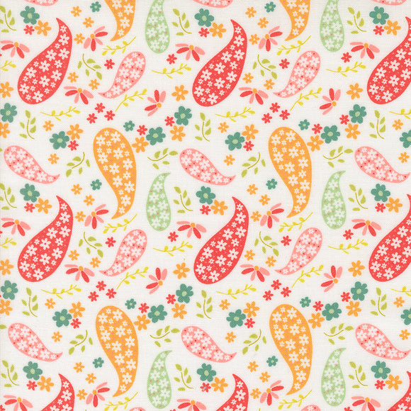 Raspberry Summer Paisley Cloud 37691 11 by Sherri and Chelsi- Moda- 1/2 Yard