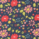 Delightfully Yours Wildflower Navy 37700 19 by Sherri and Chelsi- Moda- 1/2 Yard