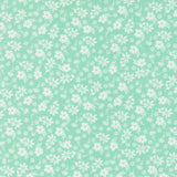 Delightfully Yours Blossoms Aqua 37701 17 by Sherri and Chelsi- Moda- 1/2 Yard