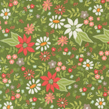 PREORDER Poinsettia and Pear- Poinsettia Evergreen 37710 14 by Sherri and Chelsi- Moda-1/2 Yard