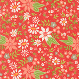 PREORDER Poinsettia and Pear- Poinsettia Geranium 37710 16 by Sherri and Chelsi- Moda-1/2 Yard