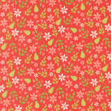 PREORDER Poinsettia and Pear- Pear Floral Geranium 37711 16 by Sherri and Chelsi- Moda-1/2 Yard