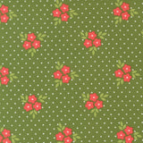 PREORDER Poinsettia and Pear- Bouquet Evergreen 37712 14 by Sherri and Chelsi- Moda-1/2 Yard