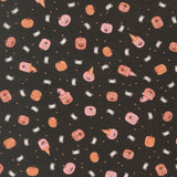 PREORDER Purrs and Boos Friendly Pumpkin Black Cat 39064 16 by Elena Amo - Moda- 1/2 Yard
