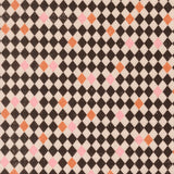 PREORDER Purrs and Boos Harlequin Diamonds Black Cat 39067 26 by Elena Amo - Moda- 1/2 Yard