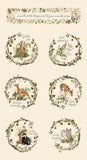 Fable and Fern - Wherever You Go Panel  Eggshell 40067 11 by Watercolour Heart- Moda- 24" x 44"