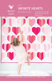 Infinite Hearts Quilt Pattern by Emily Dennis- Quilty Love- Multiple sizes