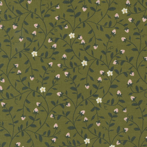 Evermore Strawberry Tangle Fern 43151 14 by  Sweetfire Road - Moda- 1 Yard