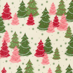 Once Upon Christmas Evergreen Christmas Tree Snow 43160 11- by  Sweetfire Road - Moda- 1/2 Yard