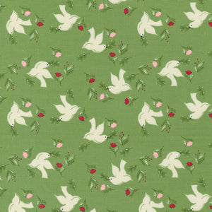 Once Upon Christmas Wintersong Birds Mistletoe 43163 14- by  Sweetfire Road - Moda- 1/2 Yard