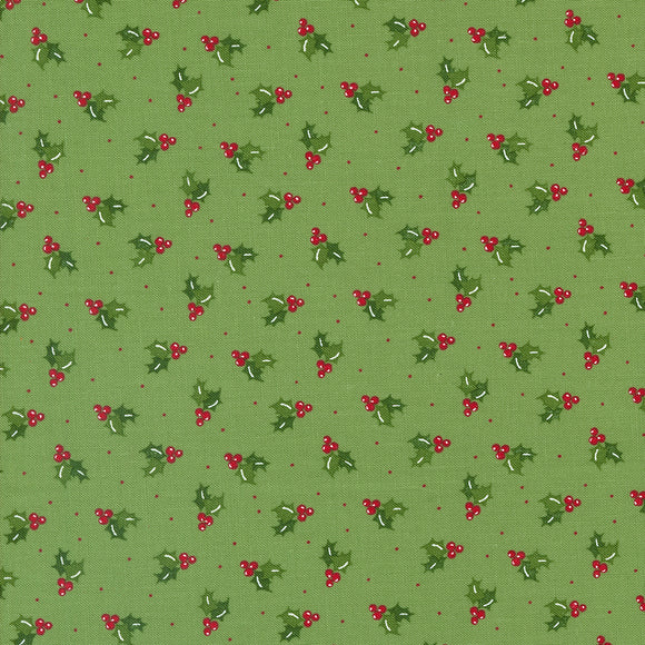 Once Upon Christmas Merry Berries  Mistletoe 43165 14- by  Sweetfire Road - Moda- 1/2 Yard