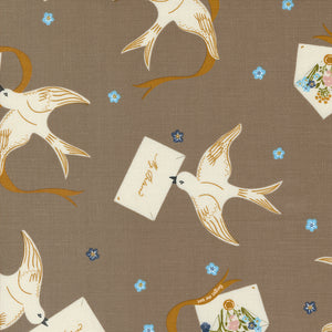 Enchantment Winged Messenger Teak 43171 13 by  Sweetfire Road - Moda- 1/2 Yard