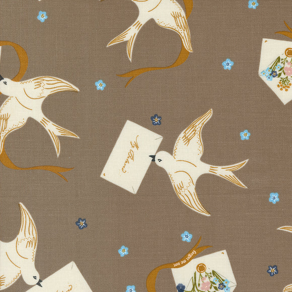 Enchantment Winged Messenger Teak 43171 13 by  Sweetfire Road - Moda- 1/2 Yard