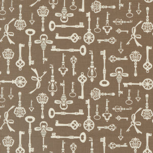 Enchantment Diary Keys Teak 43173 13 by  Sweetfire Road - Moda- 1/2 Yard