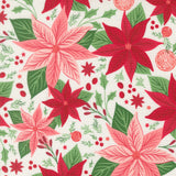 Merrily On High Poinsettia Snow 43210 11 by Sweetfire Road- Moda- 1/2 Yard