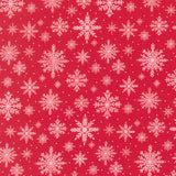 Merrily On High Softly Snowing Christmas Red 43214 13 by Sweetfire Road- Moda- 1/2 Yard