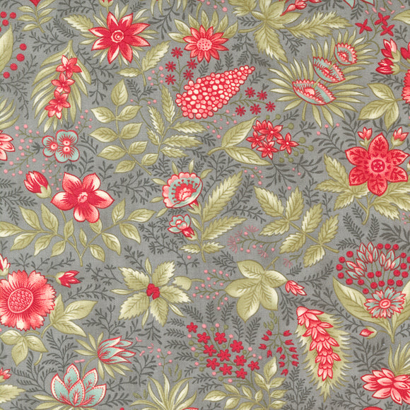 Collections for a Cause Etchings Joyful Jacobean Slate 44332 14 by Howard Marcus and 3 Sisters- Moda- 1/2 Yard