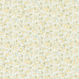 Honeybloom Flourishing Flowers Milk 44344 11 by 3 Sisters- Moda- 1/2 Yard