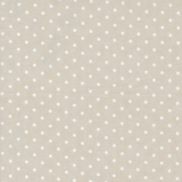 3 Sisters Favorites Vintage Perfect Dot Silver 44365 14 by 3 Sisters- Moda- 1/2 Yard