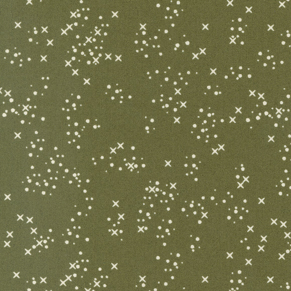 Dawn on the Prairie -Confetti Dots  Moss Shadow 45577 21 by Fancy That Design House- Moda-