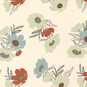 Woodland Wildflowers Bold Bloom Cream 45582 11 by Fancy That Design House- Moda- 1/2 yard