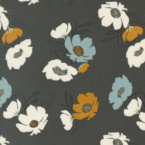 Woodland Wildflowers Bold Bloom Soot 45582 15 by Fancy That Design House- Moda- 1/2 yard