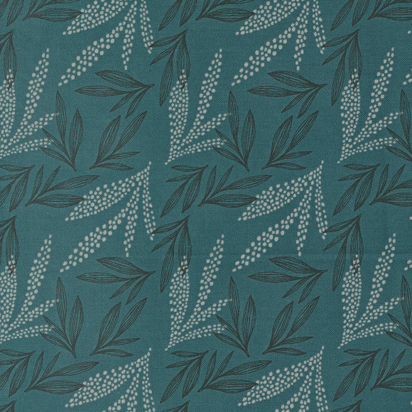 Woodland Wildflowers Leaf Lore  Dark Lake 45584 18 by Fancy That Design House- Moda- 1/2 yard