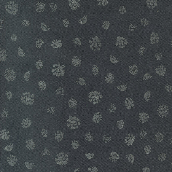 Woodland Wildflowers Royal Rounds Charcoal 45587 19 by Fancy That Design House- Moda- 1/2 yard