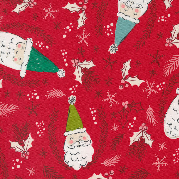 Cozy Wonderland Jolly St. Nick Berry 45590 14 by Fancy That Design House- Moda- 1/2 Yard