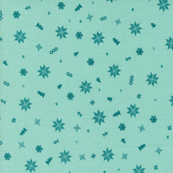 Cozy Wonderland Knit Toss Snowflake Icicle 45597 17 by Fancy That Design House- Moda- 1/2 Yard