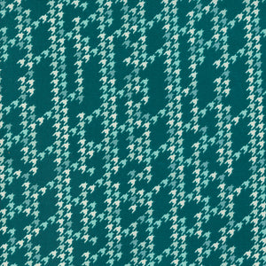 Cozy Wonderland Houndstooth Party Teal 45598 15 by Fancy That Design House- Moda- 1/2 Yard