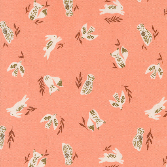 Folk Lore Fable Friends Peach Blossom 45603 18 by Fancy That Design House- Moda- 1/2 Yard