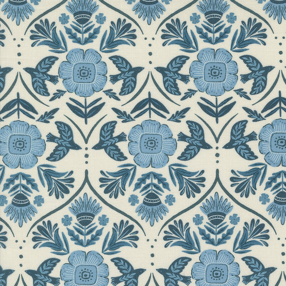 Folk Lore Flight of Fancy Eggshell 45604 11 by Fancy That Design House- Moda- 1/2 Yard