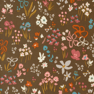 Things Above Scattered Seeds  Cocoa 45612 13 by Fancy That Design House- Moda- Half yard