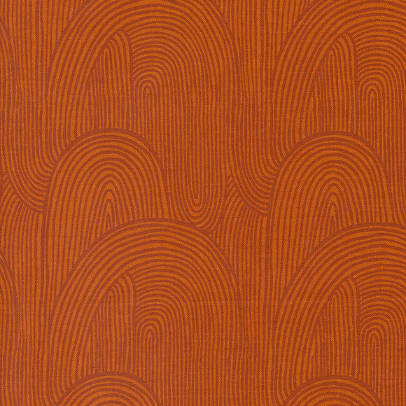 Things Above Wavy Whirl Rust 45614 16 by Fancy That Design House- Moda- Half yard