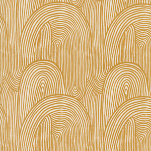 Things Above Wavy Whirl Harvest Gold 45614 18 by Fancy That Design House- Moda- Half yard