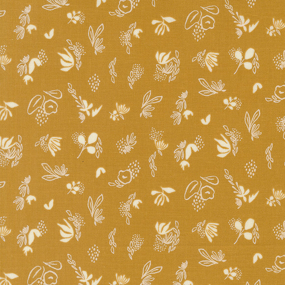 Things Above Floral Sprinkles Harvest Gold 45616 18 by Fancy That Design House- Moda- Half yard