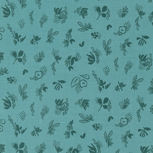 Things Above Floral Sprinkles Teal 45616 25 by Fancy That Design House- Moda- Half yard