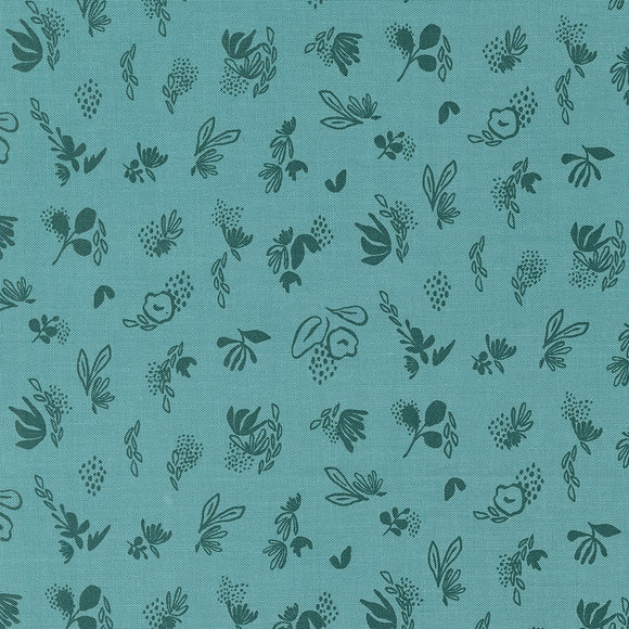 Things Above Floral Sprinkles Teal 45616 25 by Fancy That Design House- Moda- Half yard